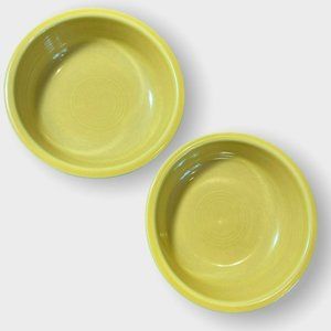 Set of 2 Fiesta Ware Small Yellow Cereal Bowls